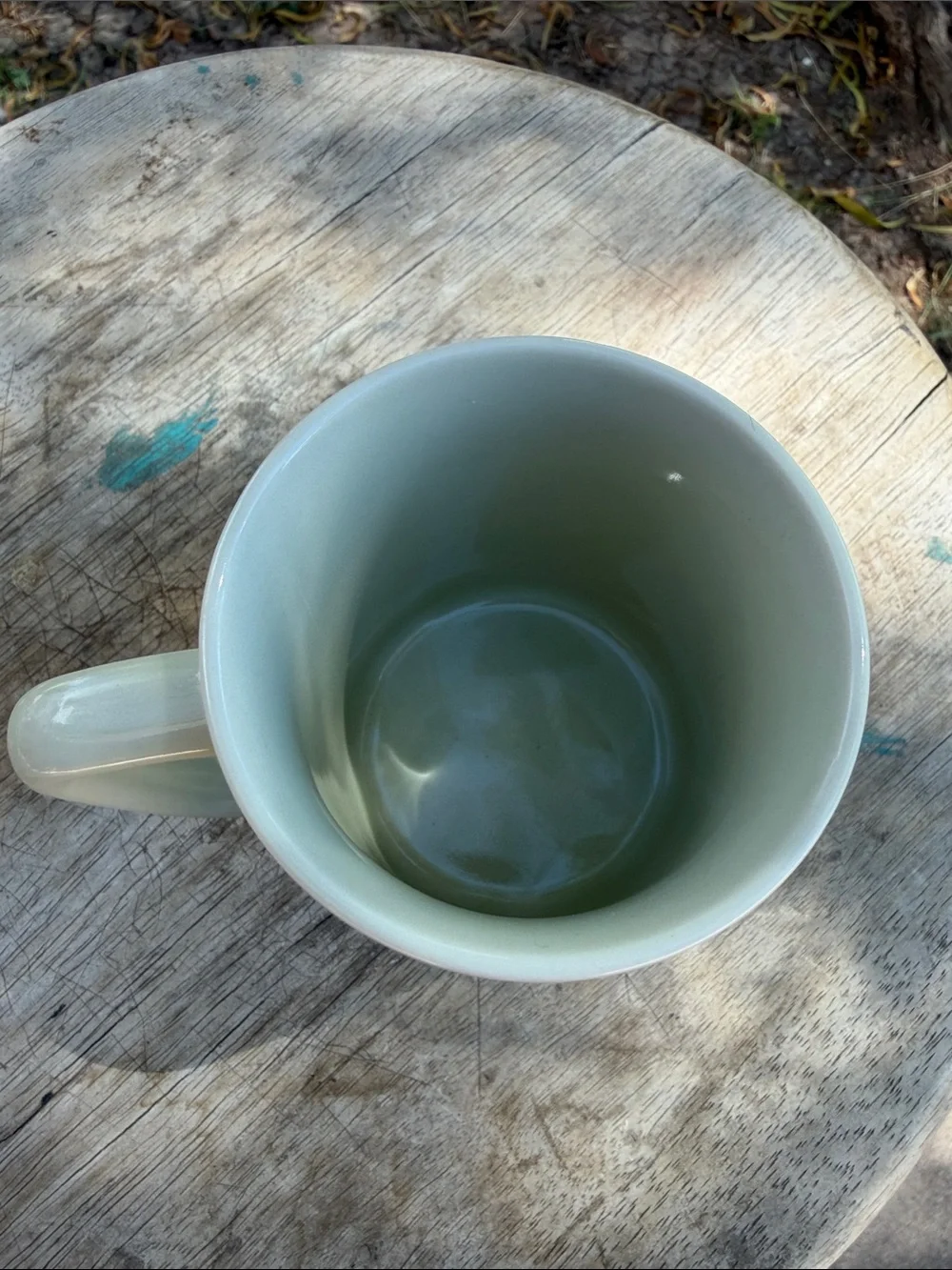 Otagiri Sea Otter Family Ceramic Mug in White and Blue